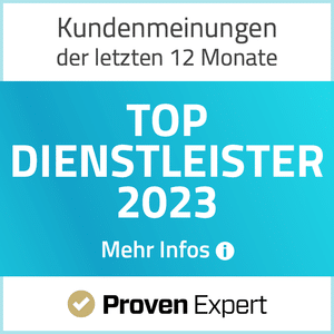 Bewertungssiegel - Top Dienstleister von Proven Expert