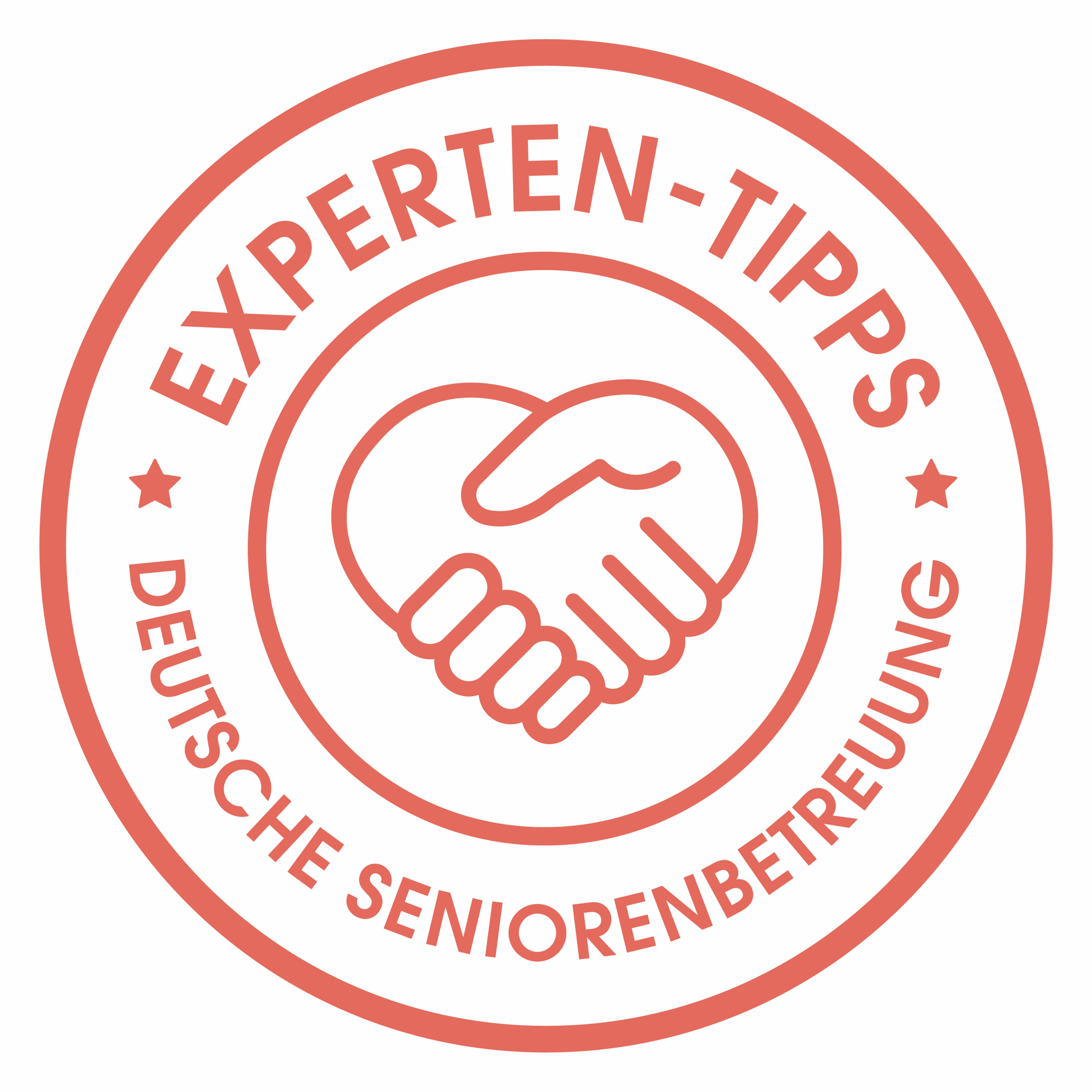 Experten-Tipps Stempel: Experten-Tipps der Deutschen Seniorenbetreuung